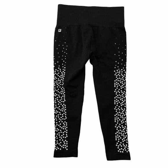 Fabletics Seamless printed capri leggings in jacquard dots women’s XS - Picture 4 of 12